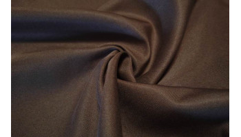 10cm Tischdeckenstoff knitterarm / Polyester-Dekostoff,  Köperbindung, DUNKELBRAUN  (Grundpreis €8,00/m)